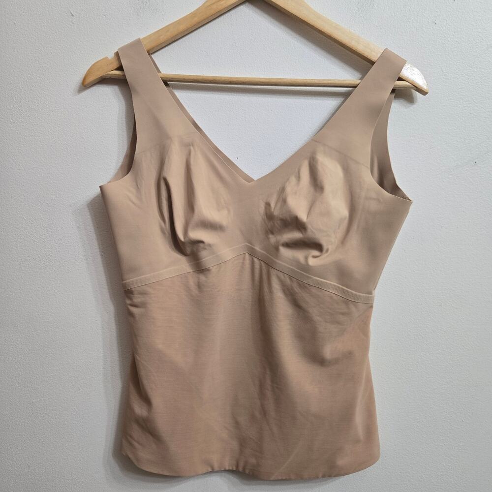 Honeylove Womens Liftwear V-Neck Tank Top  XL Sand Sculpting Slimming Shapewear